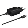 Kucni punjac Fast Charging za Samsung 2.0/ USB PD 45W sa kablom Type- C na Type- C (5A) crni