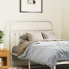 Vidaxl vidaXL Kovinsko vzglavje, belo, 100 cm