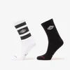 Nogavice Jordan Everyday Elevated Crew Socks 2-Pack White/ Black/ White M