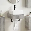 Zidni sudoper Betonska siva 40 x 41 x 39 cm Konstruirano drvo