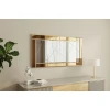 Hanah Home Ogledalo Bronzano-Belo