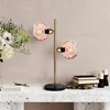 Opviq Stona lampa Benek-15-14563, 36x18x58 cm, IP20, Zlatno-roze boje