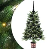 Božićno drvce s 150 LED svjetlima s stalakom Zelena 90 cm PE