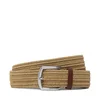 POLO RALPH LAUREN Pas 34MM BRAIDED FABRIC STRETCH, rjava