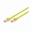 DIGITUS Digitus DK-1644-010/Y RJ45 omrežni kabel CAT6 S/FTP 1 m rumena brez halogena, zviti pari, z zaščitnim zapornim zatičem, ognjevaren 1 kos, (21218914)