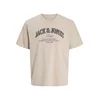 JACK & JONES Majica JJEDENVER temno modra / greige