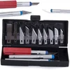 Modelarski nožarski set + 13 oštrica - Srebrna KP39112