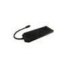 USB LC Power LC-HUB-C-MULTI-6-RGB USB Type C HUB 9-in-1 multi-hub, RGB LED Lighting, Black