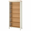 HEMNES Biblioteka, belo bajcovano/svetlosmeđa, 90x197 cm