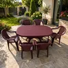 Baštenska garnitura 6 stolica Valerija Varijant i sto 120x80cm, Bordo