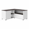 Bela/siva TV omarica v betonskem dekorju 90x45 cm Angle – TemaHome