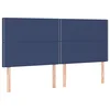 Uzglavlje plavo 180x5x118/128 cm tkanina