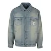 Karl Kani Prehodna jakna moder denim/bela
