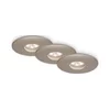 Briloner 7240-032 -SET 3xLED kupatilsko stropno svetlo ATTACH LED/1,8W/230V IP44 mat hrom