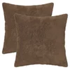 vidaXL Prevleka za blazino 2 kos HEERLEN Svetlo rjava 40 x 40 cm