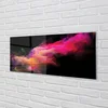 tulup.si Steklena slika Roza fraktali 140x70 cm 4 obešalnika
