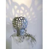 MAISON ADORABLE Keramička lampa BOBA ART 40 cm, Plavo- bela