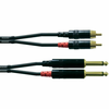 Cordial Cordial 6 m REAN 2 x klinken 6,3 mm/2 x cinch adapterski kabel