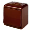 JUNIOR enopolno stikalo rjavo IP54 4WHE-1