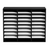 VEVOR Organizator za literaturo KLFC-12 800x305x630 mm Črno-bel