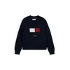 TOMMY HILFIGER Pulover mornarska/ognjeno rdeča/off-bela