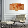 Wallity Set Slika 5MAPMDF-07, 5 Delova