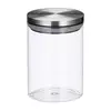 Northix Set 3 steklenih kozarcev 600 ml s pokrovom in tesnilom