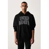 Under Armour RIVAL LW GRAPHIC HOODIE, muški pulover, crna 6014686
