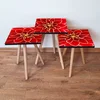 Hanah Home Set klub stočića 3Shp193, 3 komada, Siva