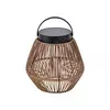 Lutec LED solarna stolna lampa COPPA, imitacija drva, 2.8W, 4000K, IP44