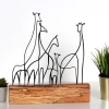 Atelier Del Sofa Dekorativna figura M-033, 30x35x3.5 cm, Crna