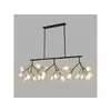 LUNA 121 Luster 27*G4(220V) Crna transparentno staklo