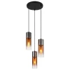 Globo 21000-3HG - Luster na sajli ANNIKA 3xE27/25W/230V crna/bakarna