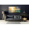 tulup.si Slika na steklu Sea sunset 140x70 cm 4 obešalnika