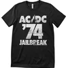 AC/DC Majica ´74 Jailbreak Unisex Black XL