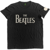 The Beatles Unisex Fashion majica Drop T Logo (Applique Motifs) L