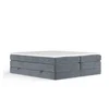 Temno siva boxspring postelja s prostorom za shranjevanje in brez vzglavja 160x200 cm Juniper – Maison de Reve