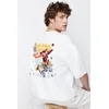 Trendyol Muška majica Tmnss24Ts00085, Bela