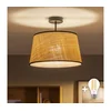 Brilagi - LED plafonski luster CERIA 1xE27/60W/230V, prečnik 35 cm, crna/bež