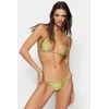 Trendyol Green Bikini Bottoms With Chain Accessories, Regular Leg