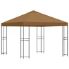 Gazebo 3 x 3 m Bež Poliester i čelik 190 gsm