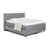 Siva boxspring postelja s prostorom za shranjevanje 160x200 cm Elva Bold Line – Bonami Selection