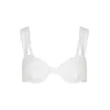Karl Lagerfeld Bikini zgornji del  Strukturiertes Bikini-Top Perlen und Bügeln  kremna