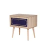 Hanah Home Two 620 Noćni stočić, 2 fioke, 60x61x40cm, Krem-teget
