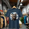 Camiseta Majica sa štampanim printom Cam 569, Ženska, Teget