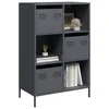 Vidaxl Visoka omara antracit 68x39x103,5 cm jeklo