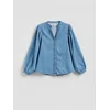 Reserved - LADIES` SHIRT - plavi džins - 7793B-55J