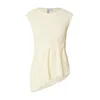 PIECES Top PCMALIE pastelno rumena