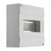shumee Modularna razdelilna omara plastična 1x8 nadometna IP30 IK06 N+PE II razred brez vrat DB108W 1X8P/SM bela 3852