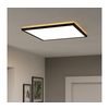 Eglo 901457 - LED stropno kupatilsko svetlo ROVITO-R 17W/230V 50x50 cm IP44 crna + daljinski upravljač